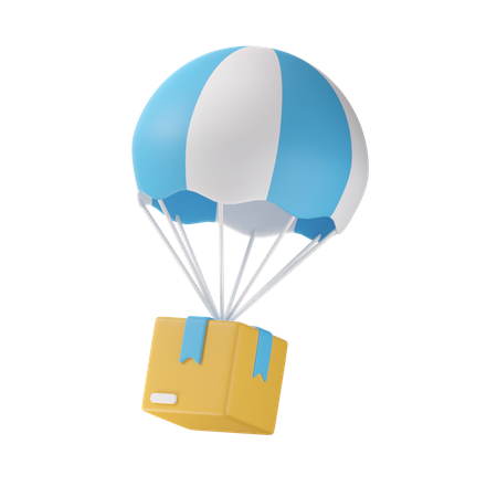 Parachute Delivery  3D Icon