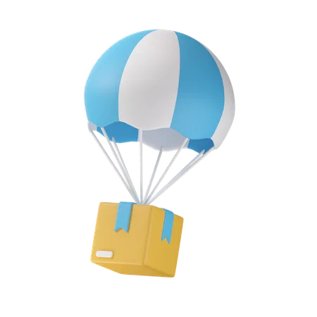 Parachute Delivery  3D Icon