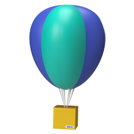 Parachute Logistic  3D Icon