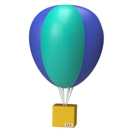 Parachute Logistic  3D Icon