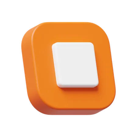 Detener  3D Icon