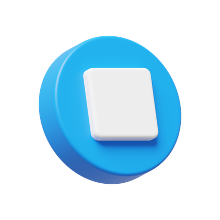 Detener  3D Icon