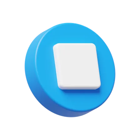 Detener  3D Icon