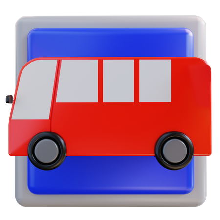 Parada de autobús  3D Icon