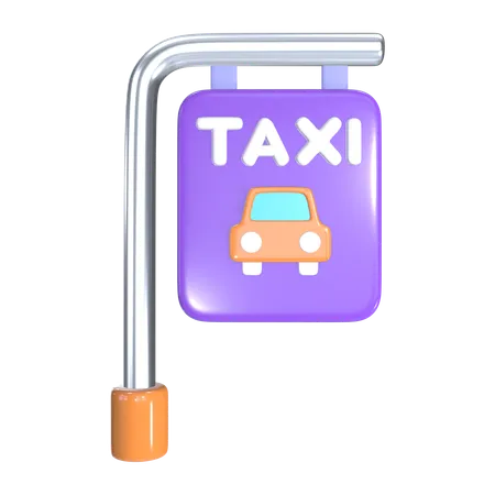 Parada de taxi  3D Icon