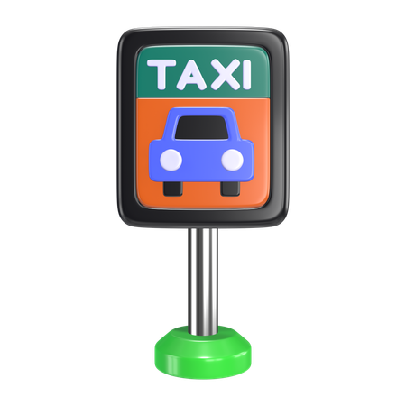 Parada de taxi  3D Icon