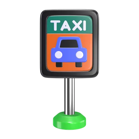 Parada de taxi  3D Icon