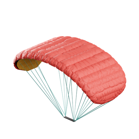 Paragliding 3D Illustration