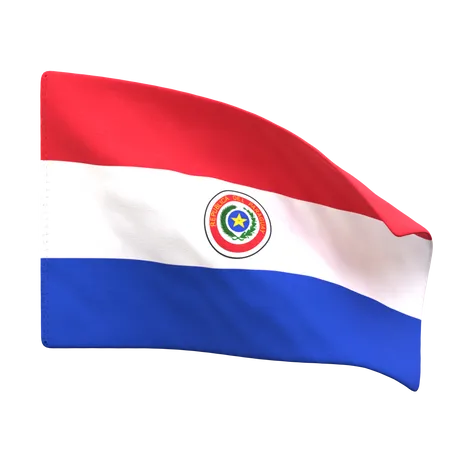 Bandeira do Paraguai  3D Icon