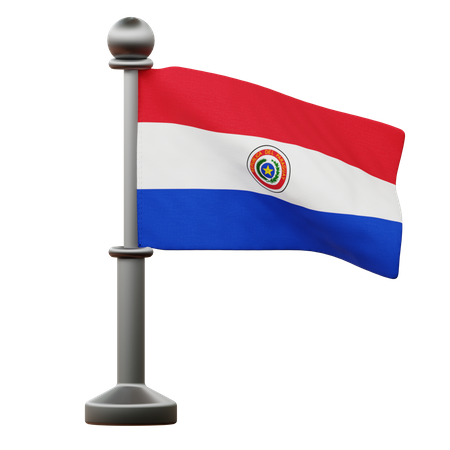 Bandeira do Paraguai  3D Icon