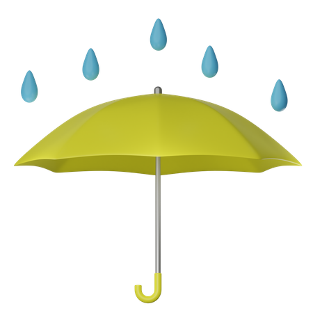 Paraguas día lluvioso  3D Icon