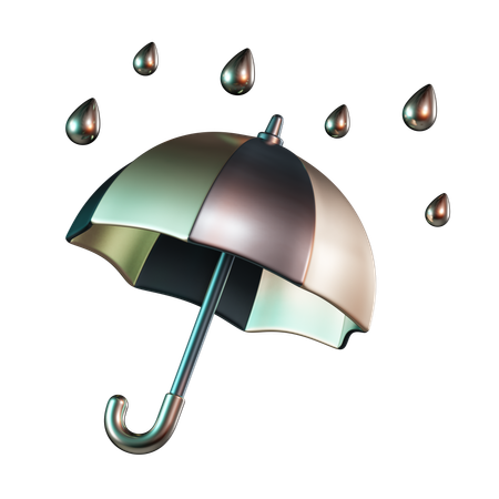 Paraguas lluvia  3D Icon