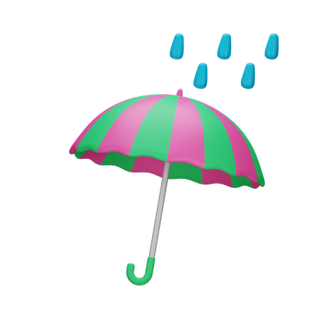 Paraguas lluvia  3D Icon