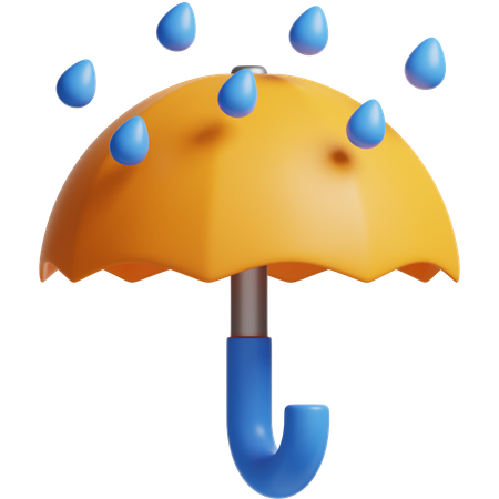 Paraguas lluvia  3D Icon