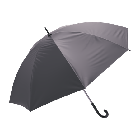 Paraguas negro  3D Illustration