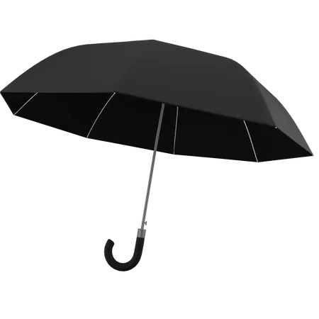 Paraguas negro  3D Icon