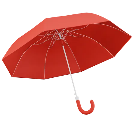 Paraguas rojo  3D Icon