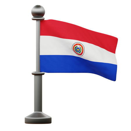 Paraguay Flag  3D Icon