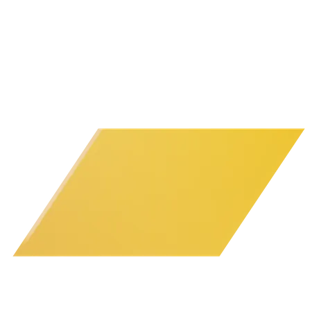Parallelogram Shape  3D Icon