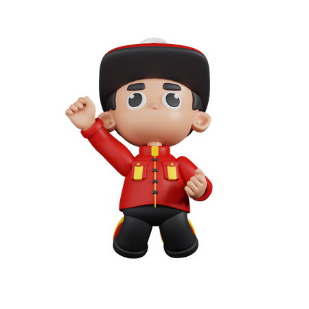 Paramedic Jumping In The Air  3D Icon