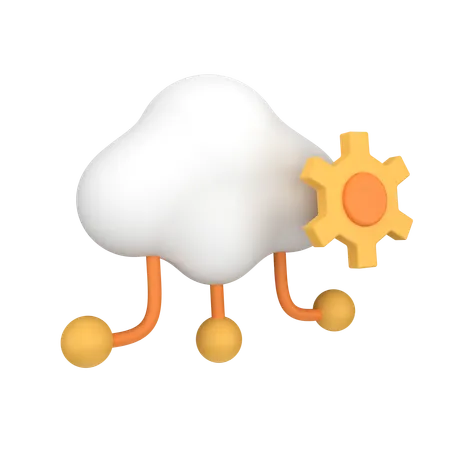 Paramètre de nuage  3D Icon