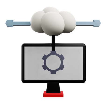 Paramètre de nuage  3D Icon