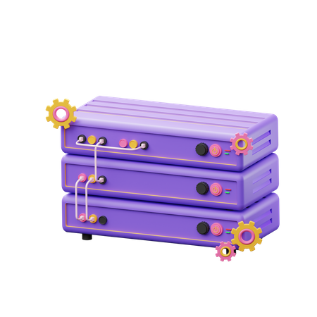 Paramètre de base de données  3D Icon
