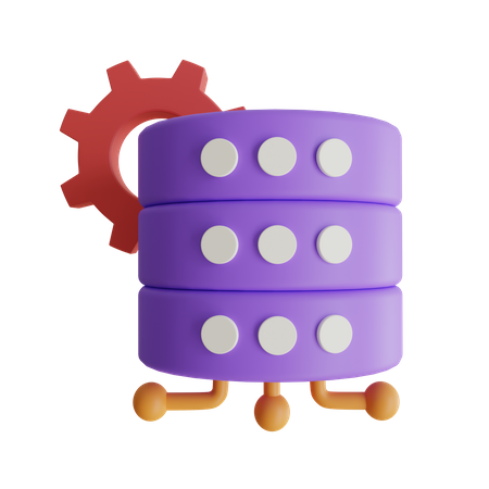 Paramètre de base de données  3D Icon
