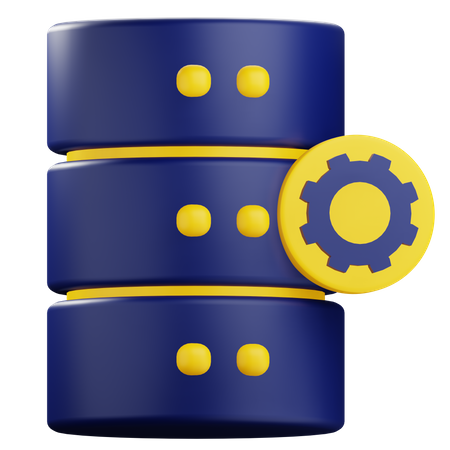 Paramètre de base de données  3D Icon