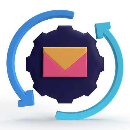 Paramètre de messagerie  3D Icon