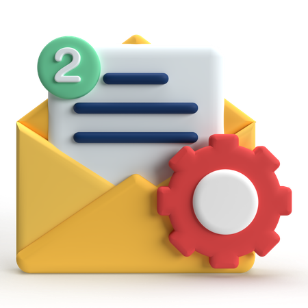 Paramètre de messagerie  3D Icon