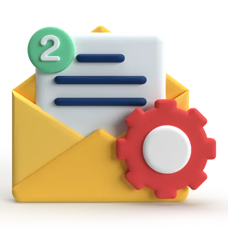 Paramètre de messagerie  3D Icon