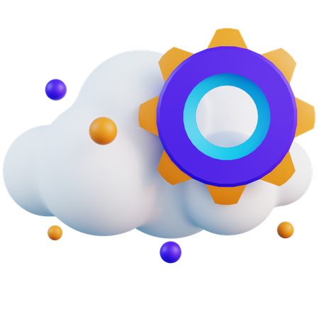 Paramètre de gestion du cloud  3D Icon