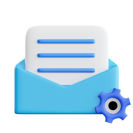 Paramètre de messagerie  3D Icon