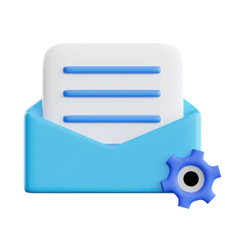 Paramètre de messagerie  3D Icon