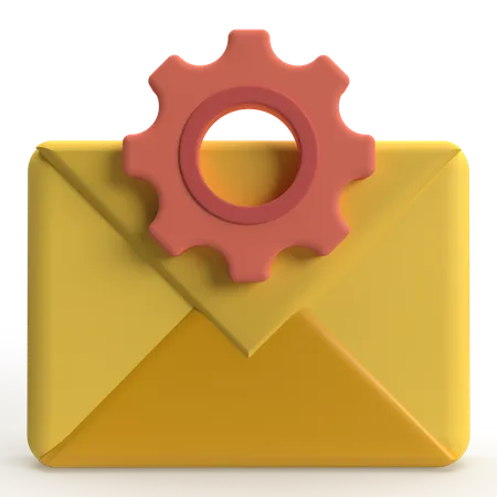 Paramètre de messagerie  3D Icon