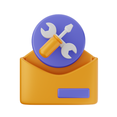 Paramètre de messagerie  3D Icon