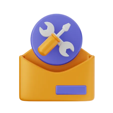 Paramètre de messagerie  3D Icon