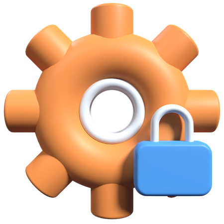 Paramètre de sécurité  3D Icon