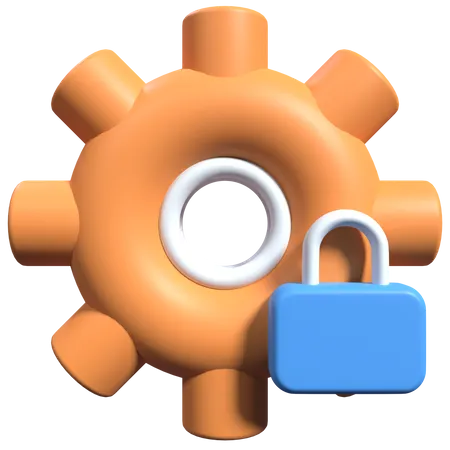 Paramètre de sécurité  3D Icon