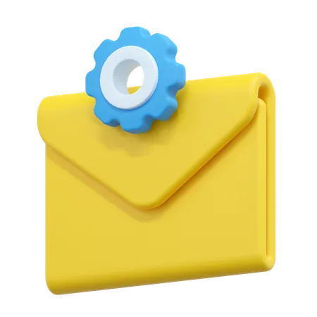 Configuration du courrier électronique  3D Icon