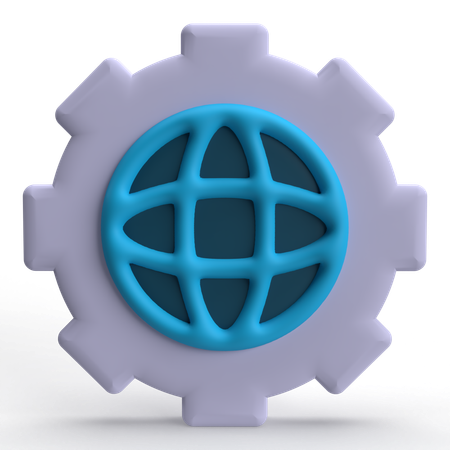 Paramètre Internet  3D Icon