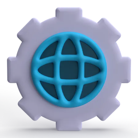Paramètre Internet  3D Icon