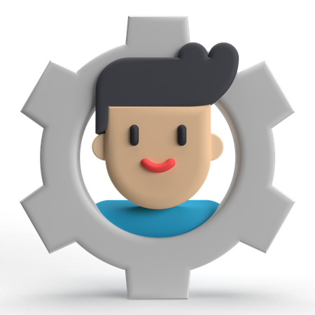 Paramètre d'utilisateur  3D Icon