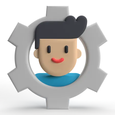 Paramètre d'utilisateur  3D Icon