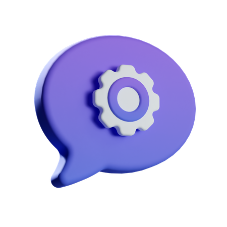 Paramètres de discussion  3D Icon