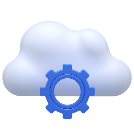 Paramètres du cloud  3D Icon