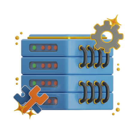 Paramètres du serveur  3D Icon