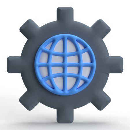 Paramètre Internet  3D Icon