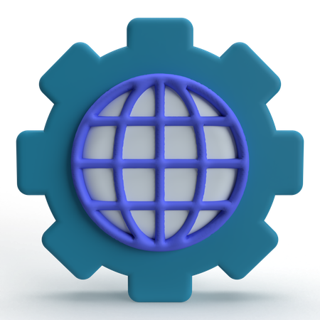 Paramètre Internet  3D Icon